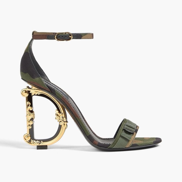 DOLCE & GABBANA Camouflage Keira 105 Baroque Heels - Picture 2 of 13